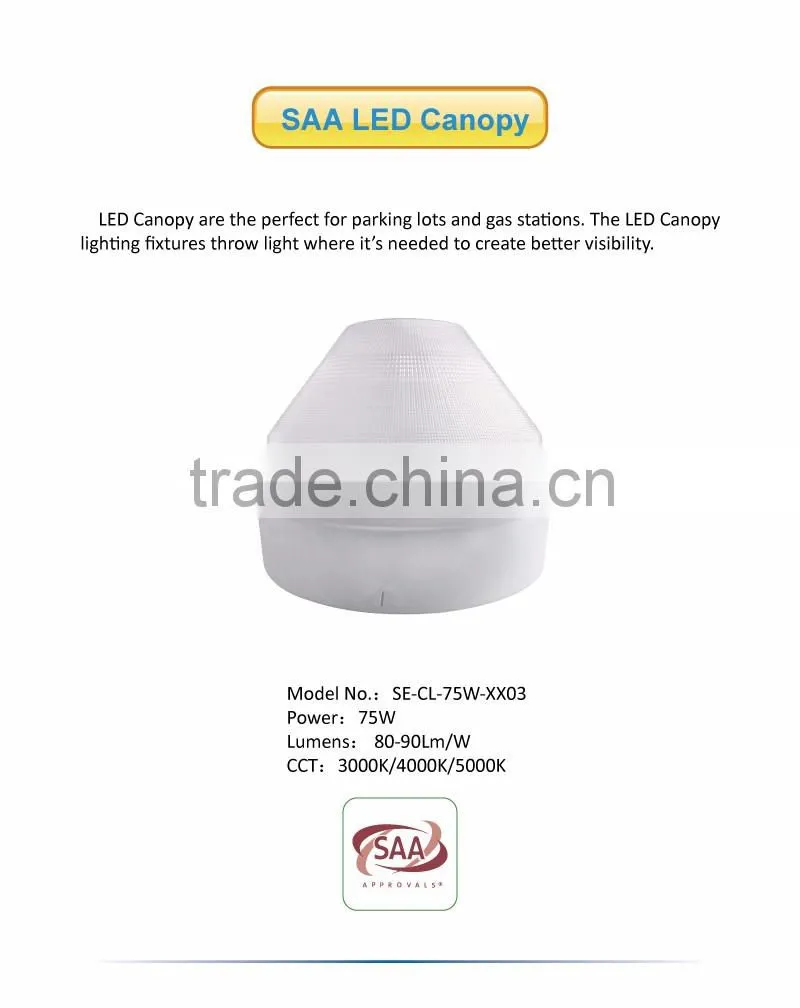 75W SAA Cone garage Canopy Lamp