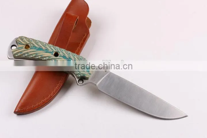 OEM Colorful 7Cr17 steel military knife full tang blade