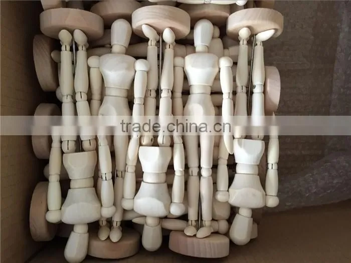 2016 new unfinished 12" wooden drawing manikin