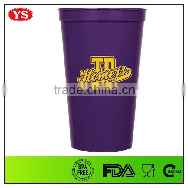 Hot sale plastic reusable stadium cup 22 oz