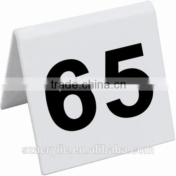 Acrylic restaurant table number stand holders, Acrylic table number sign holder