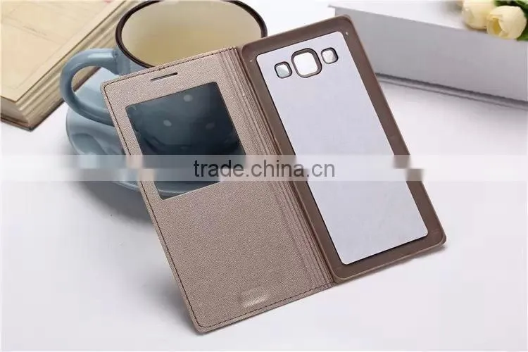 For Samsung Galaxy A5 Case, 2015 Newest With View Window Flip Leather Case for Samsung Galaxy A5/A5000