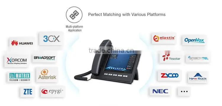 Color Display Android 4.2 Smart IP Phone Video Phone