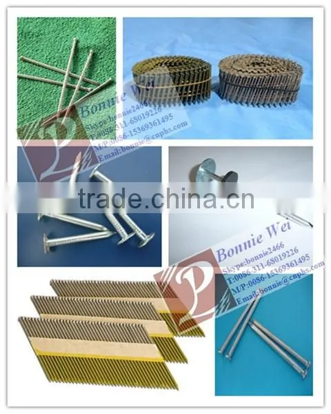 15 Degree Smooth Shank Polished Pallet coil nails
