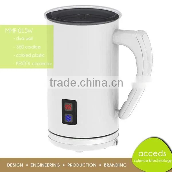 One Button Operation Automatic Cappuccino Quality Coffee Milk Frother