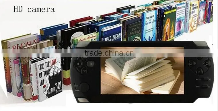 High speed TFT large screen 4.3inch Video Game Console MP5 Handheld Game Player many free games ebook/FM/Camera