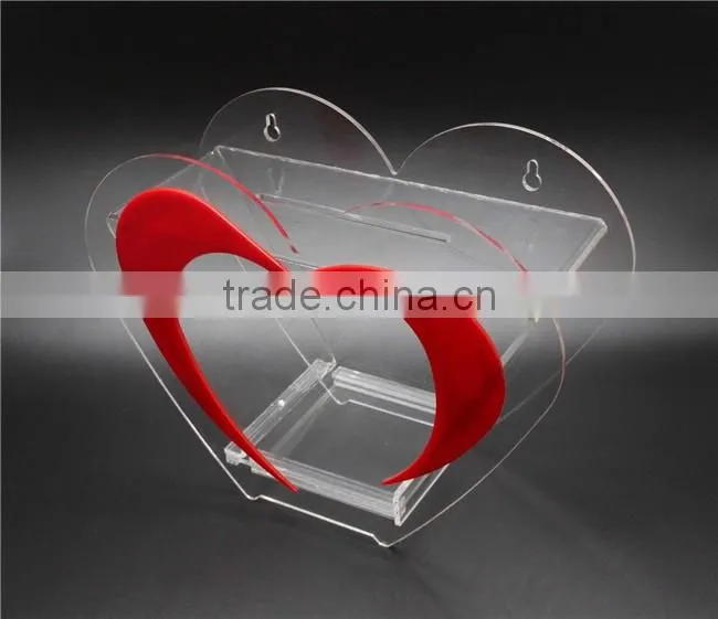 wholesale acrylic lockable donation box