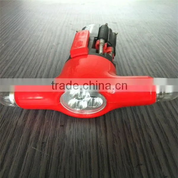 Multifunction emergency hammer, LED emergency screwdriver tool, elerctric tools, led emergency torch and tool kit hammer