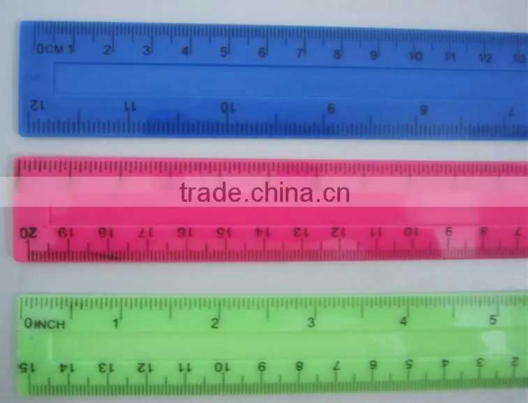 cheap plastic colored rulers,cheap plastic ruler ,different size ruler