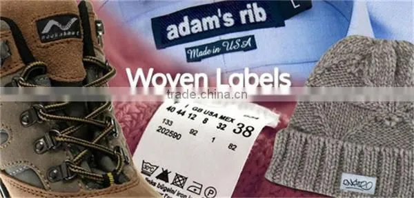 cheap custom sew on embroidery clothing badge