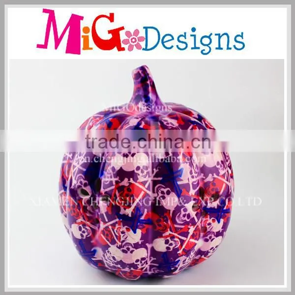 Purple Ceramic Halloween Incense Burner Decor Gift OEM