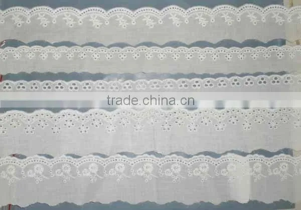 White Embroideried Lace