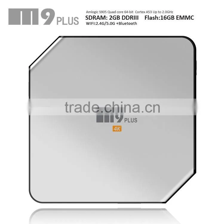 2016 New M9 Plus Quad-Core H.265 4K Player Android OTT Set Top Box