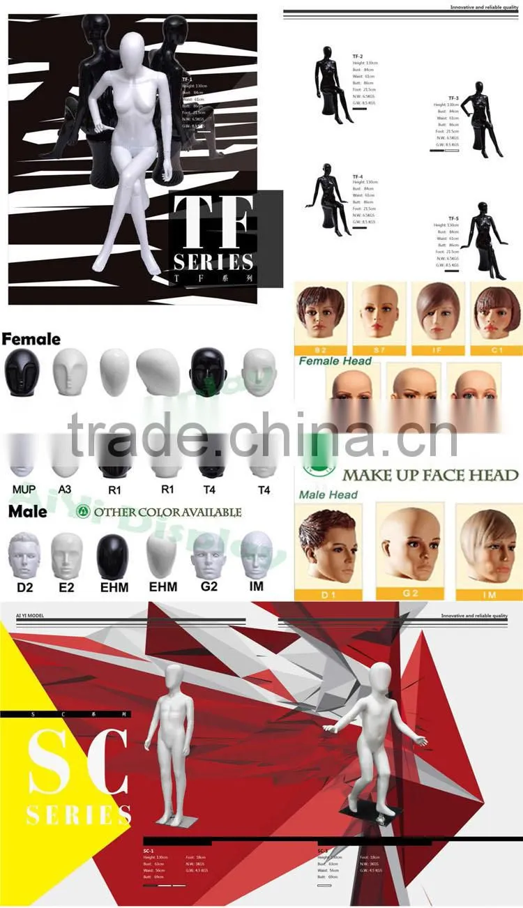 Glossy abstract mannequin head mannequin