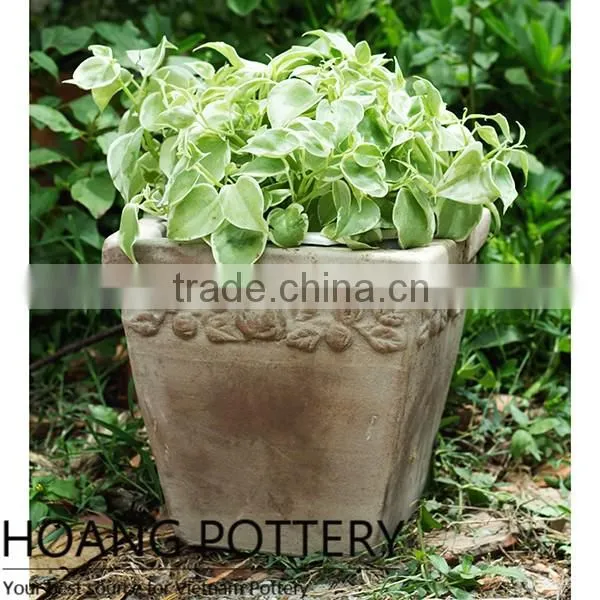 Vietnamese Planter - Terracotta Flower Pot Garden Decor