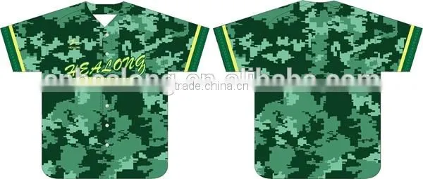 trendy design custom sublimated camo baseball jerseys 2014