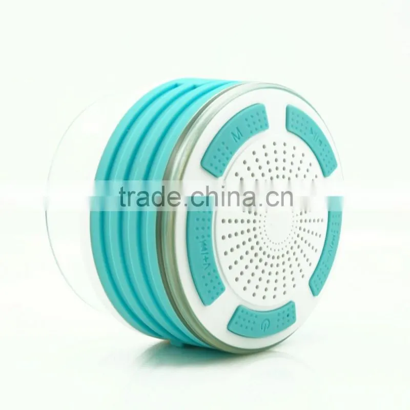 My speaker F013 white sky blue 5W powerful waterproof IP67 bluetooth speaker
