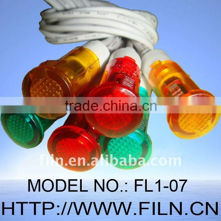 10mm 220V red green blue yellow signal lamp with wire led ceiling light