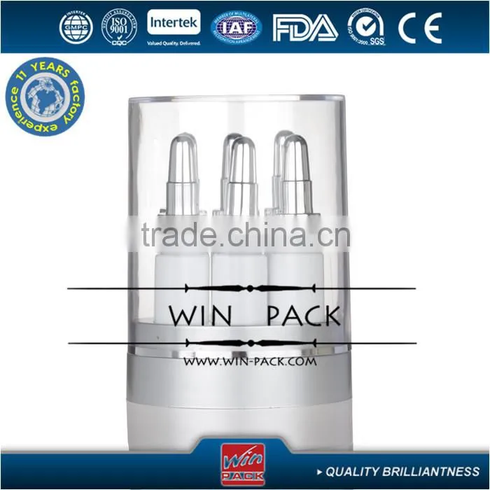 2ml*6pcs 5ml*6pcs essence serum cream bottles ,eye injection bottle,eye cream bottle with printing,free samples