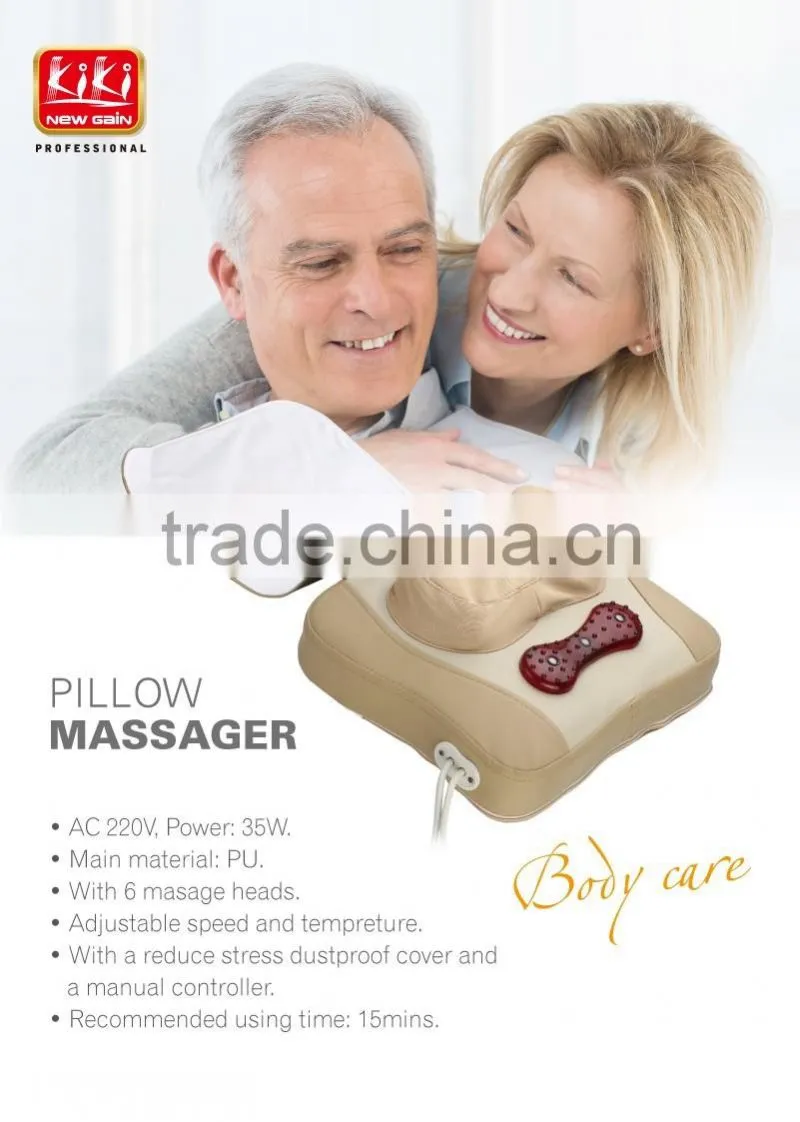 Rechargeable Health Care products. Fashion body massager. Personal Electric massage pillow C37-MP001