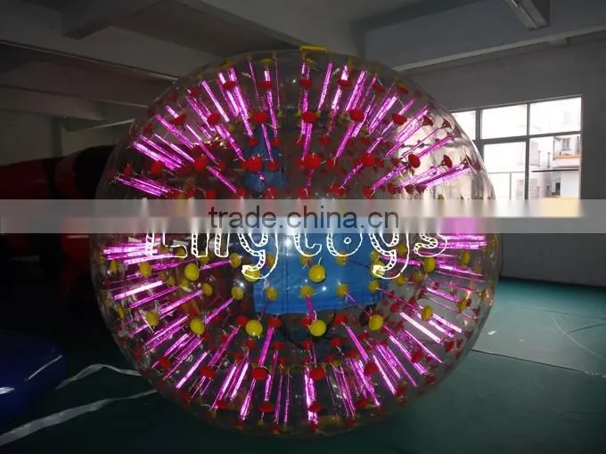 Luminous inflatable body zorb ball, kids body zorb/ body bumper ball