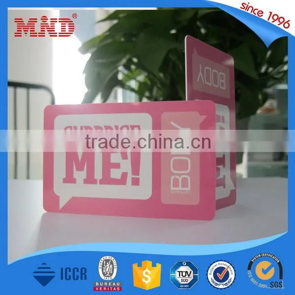 MDCL612 Programmable rfid card with magnetic stipe card with card holder