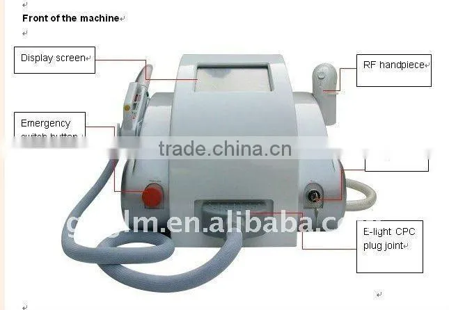 Portable Mini E-light ipl rf equipment for hair removal