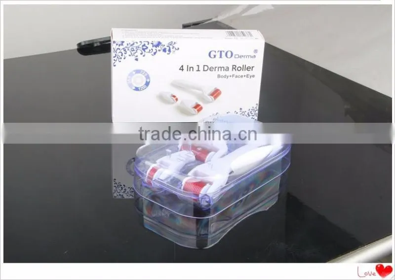Factory Direct Supply Newest GTO Brand 4 in 1 Derma Roller