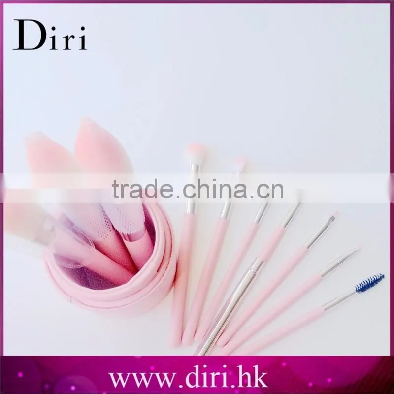 8PCS Pink Cosmetic Makeup Brush Set