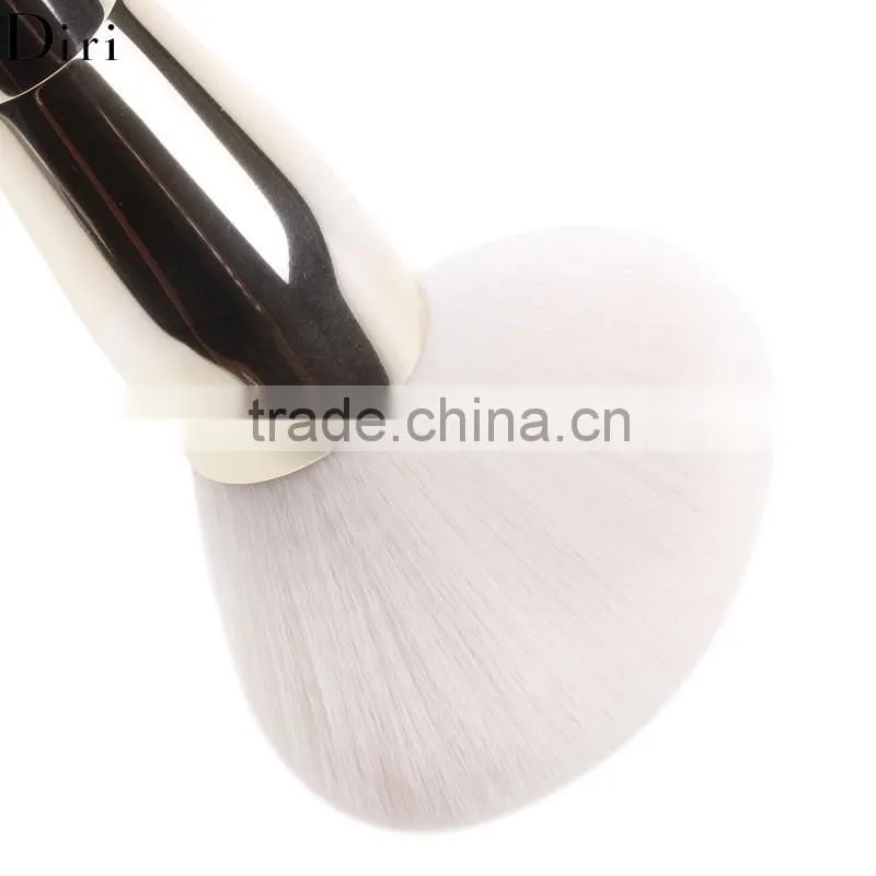 Stylish single face foundation brush Shiny silver handle