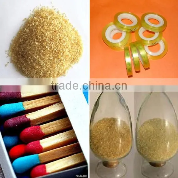 pure white skin match gelatin/industrial grade match glue/industrial gelatin