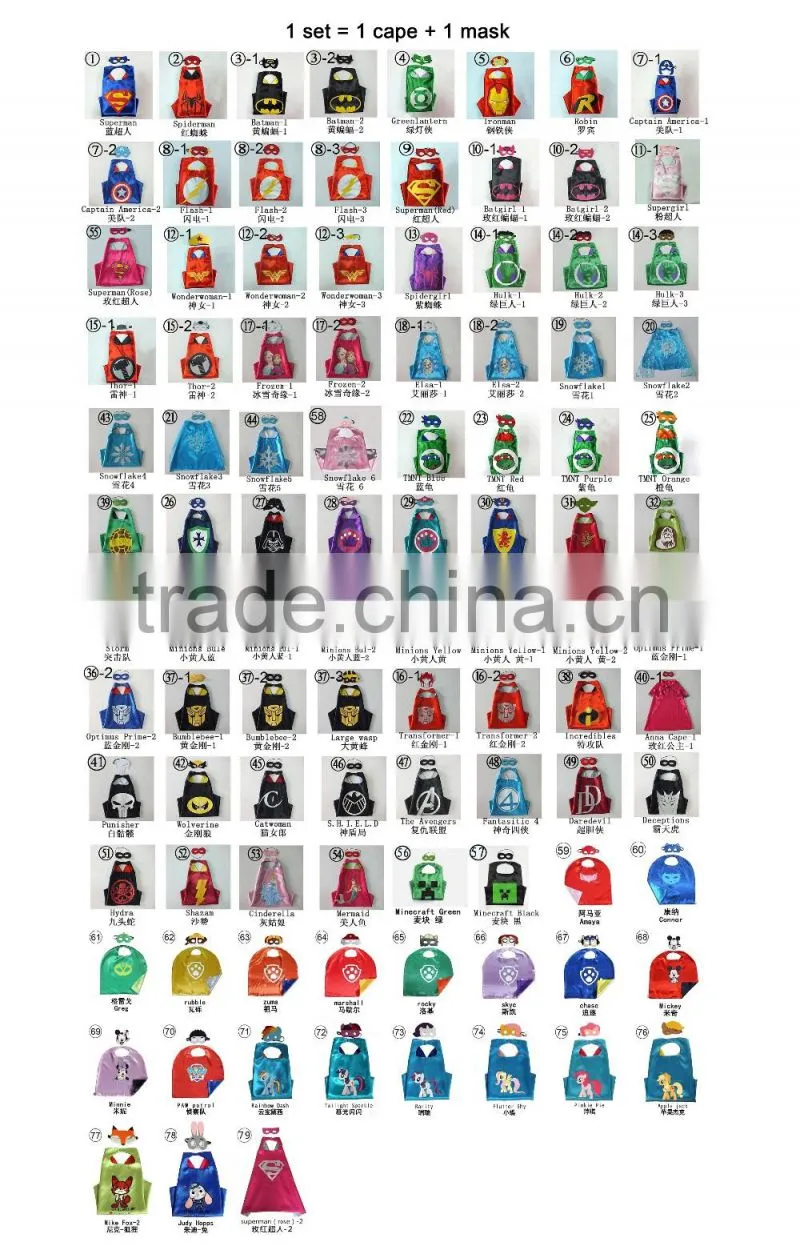 Girls Superhero Dress Up Costumes with Glow Bracelet