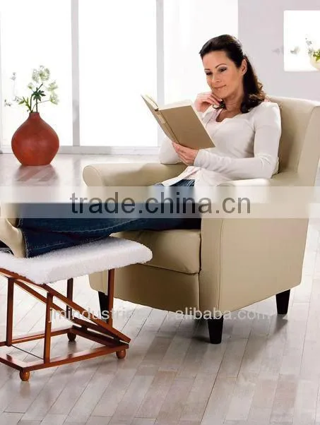 Adjustable Wooden Footstool