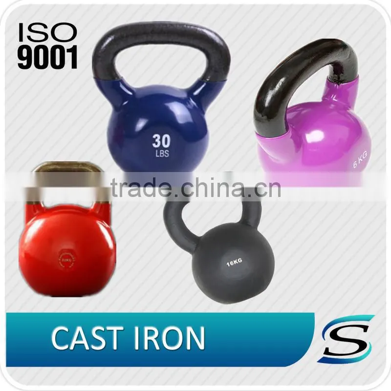 vinyl kettlebell with rubber base