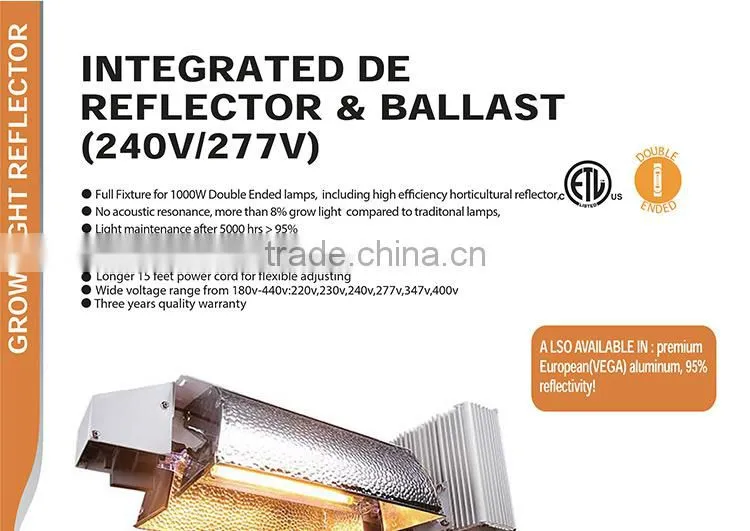 China Honest Manufacturer SINOWELL Hydroponics 1000 watt DE Digital Ballast