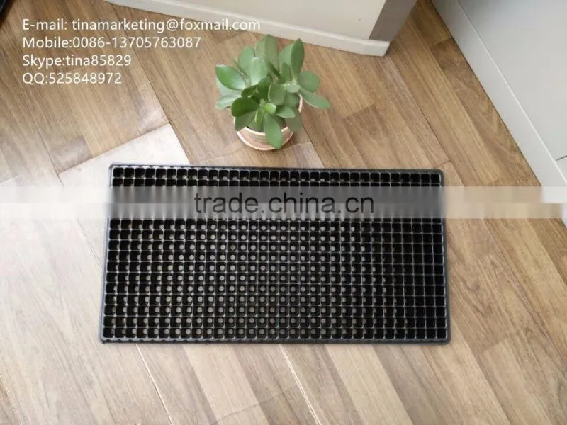 512 Cell Black HIPS Plastic Nursery Seed Propagator Tray, Plastic Plant Seedling Trays China Manufactory Price