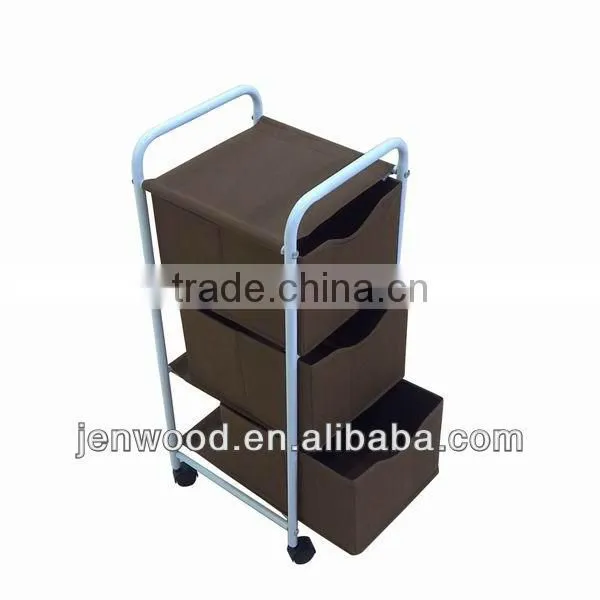 Storage bins shelf with steel stainless