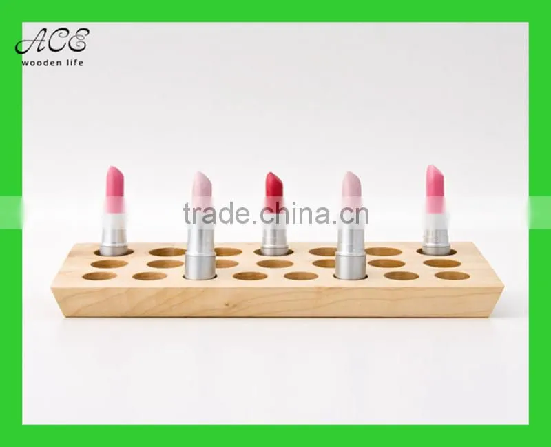 custom wooden lipstick holder