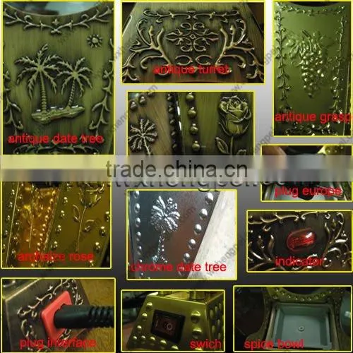 Arabic Auto Electric Metal Incense Burner