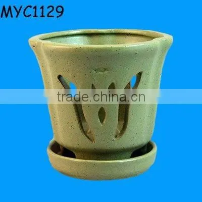 Indoor decorative ceramic orchid pot