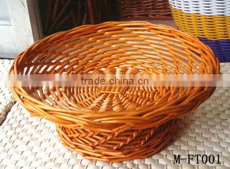 cheap Rectangle wicker storage basket & wicker fruit basket & willow fruit tray