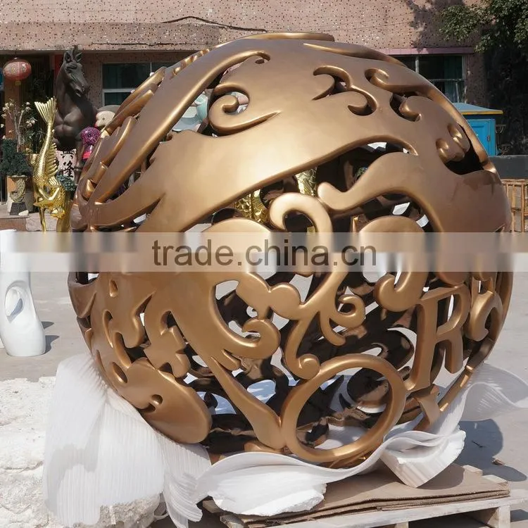Fiberglass giant ball sculpture