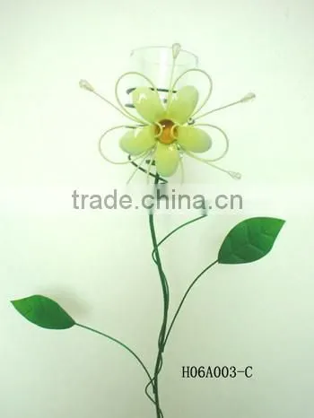 Pretty metal wall garden hook decoration
