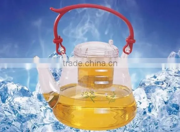 1300ml Glass Teapot glass teapot with infuser ,Promotional Gift
