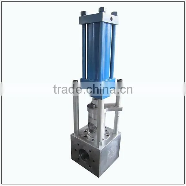 Kinds hydraulic extrusion screen changer for standard extruders