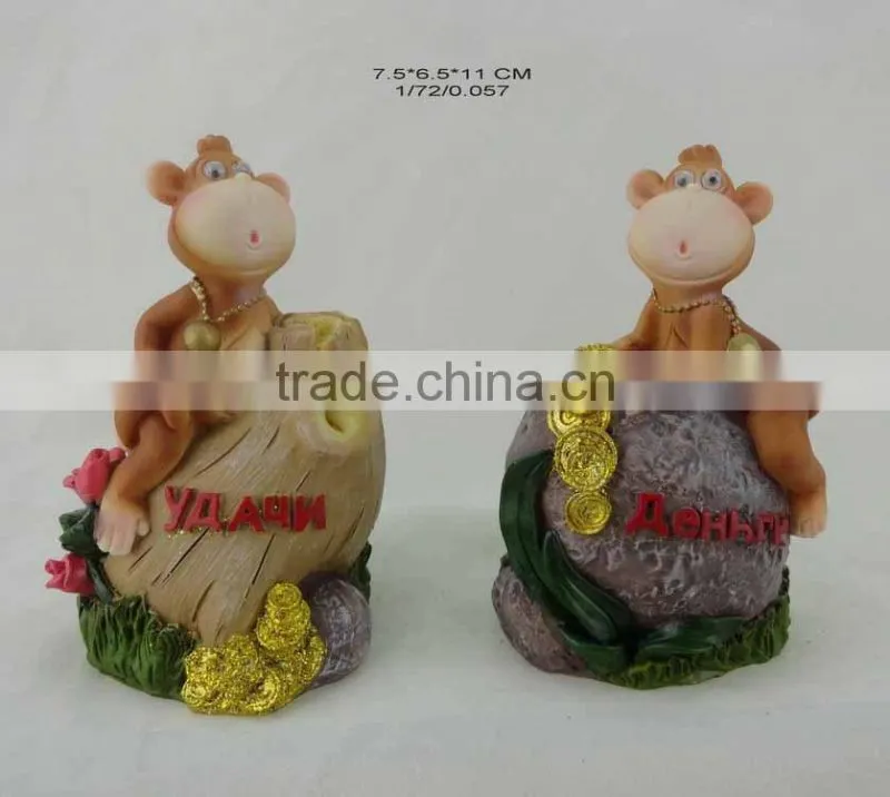 2016 Polyresin Decoration symbol monkey For Russian New Year