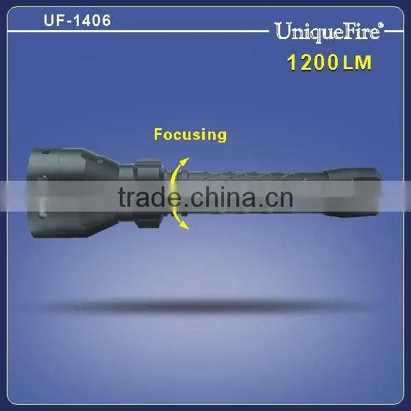 UniqueFire UF-1406 waterproof rechargeable power style cree led torch