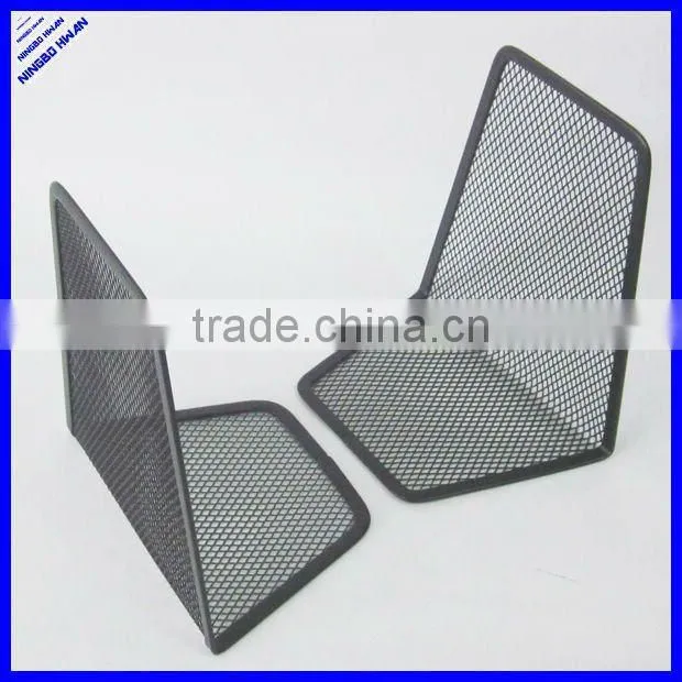 Sturdy wire black mesh metal book holder