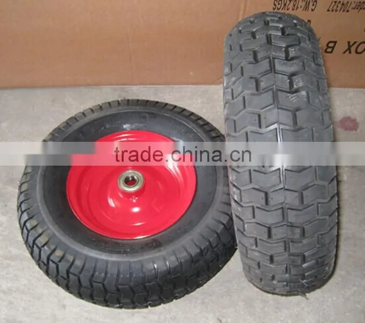 China heavy duty metal rim wheel barrow wheel