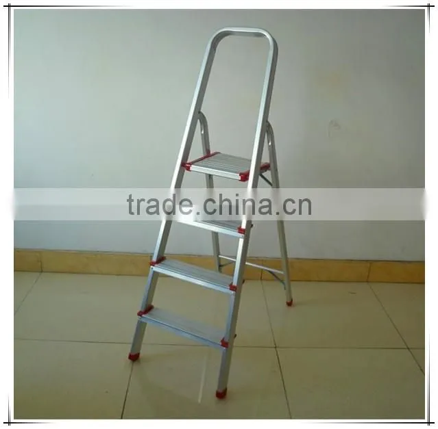 2016 new products of high quality 4 steps aluminum folding ladders